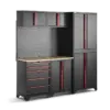HBM modulares Werkstattsystem 6-teilig, schwarz rot, Modell B – Bild 3