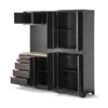HBM modulares Werkstattsystem 6-teilig, schwarz rot, Modell B – Bild 4
