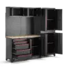HBM modulares Werkstattsystem 6-teilig, schwarz rot, Modell B – Bild 5