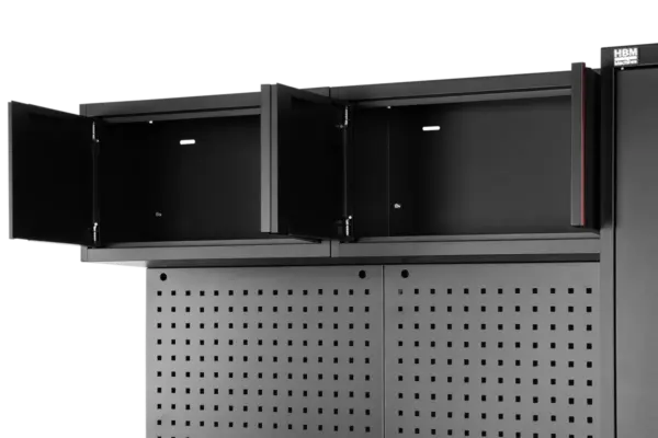 HBM modulares Werkstattsystem 6-teilig, schwarz rot, Modell B – Bild 6