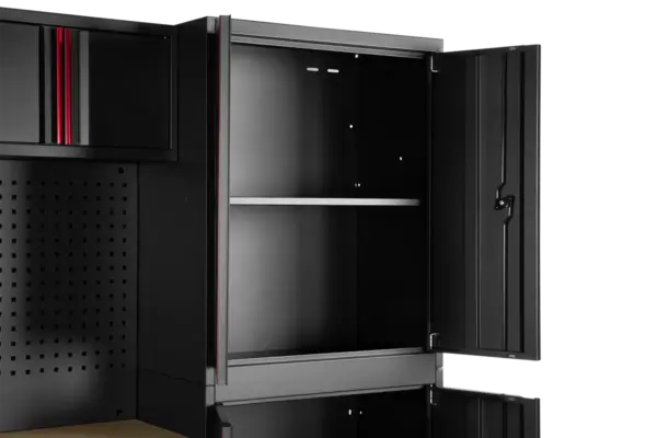 HBM modulares Werkstattsystem 6-teilig, schwarz rot, Modell B – Bild 7