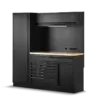 HBM modulares Werkstattsystem 6-teilig, schwarz