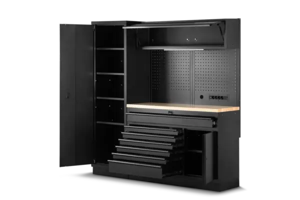 HBM modulares Werkstattsystem 6-teilig, schwarz – Bild 4