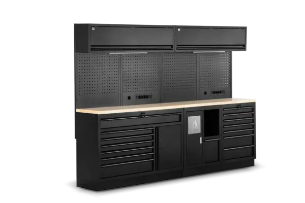 HBM modulares Werkstattsystem 10-teilig, schwarz – Bild 3