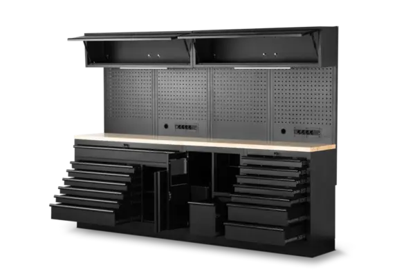 HBM modulares Werkstattsystem 10-teilig, schwarz – Bild 4