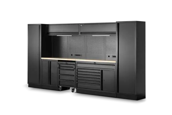 HBM modulares Werkstattsystem 13-teilig, schwarz