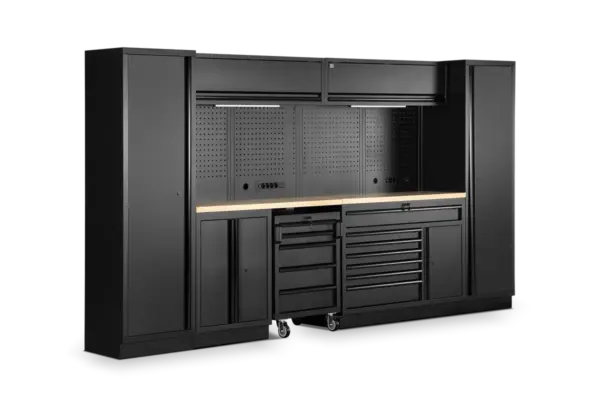 HBM modulares Werkstattsystem 13-teilig, schwarz – Bild 3