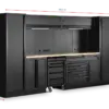 HBM modulares Werkstattsystem 13-teilig, schwarz – Bild 6