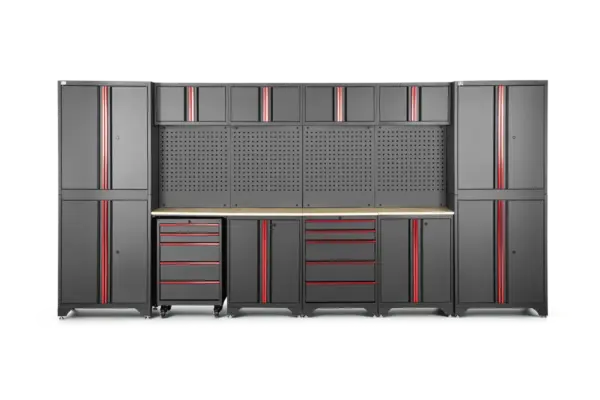 HBM modulares Werkstattsystem 12-teilig, schwarz rot – Bild 2 HBM modulares Werkstattsystem 12-teilig, schwarz rot – Bild 2