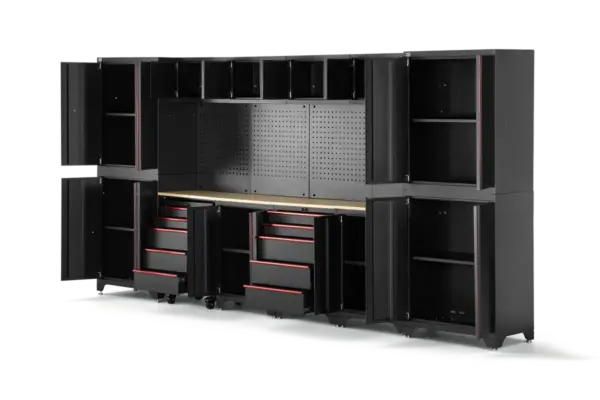 HBM modulares Werkstattsystem 12-teilig, schwarz rot – Bild 4 HBM modulares Werkstattsystem 12-teilig, schwarz rot – Bild 4