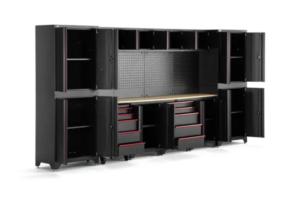 HBM modulares Werkstattsystem 12-teilig, schwarz rot – Bild 5 HBM modulares Werkstattsystem 12-teilig, schwarz rot – Bild 5