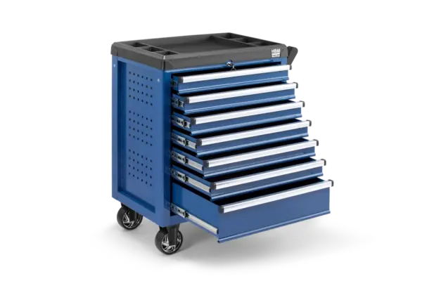 HBM Werkzeugwagen 7 Schubladen, Modell 2, blau – Bild 4