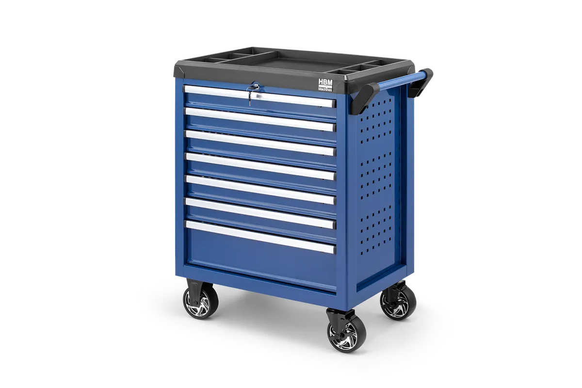 HBM Werkzeugwagen 7 Schubladen, Modell 2, blau