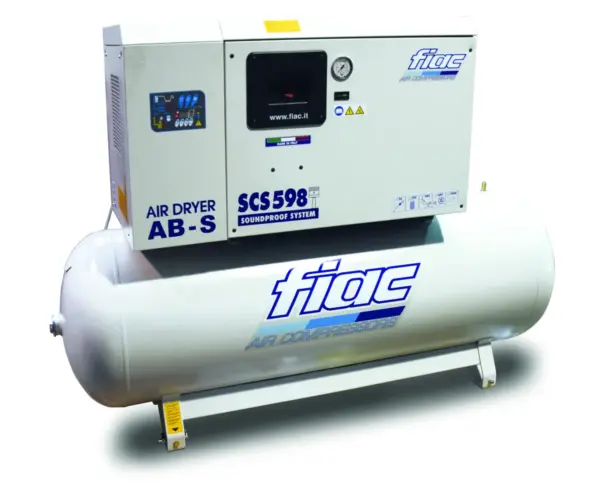 Fiac Flüsterkompressor SCS 300 lt – AB598 5,5 PS 300 Liter, mit Kältetrockner
