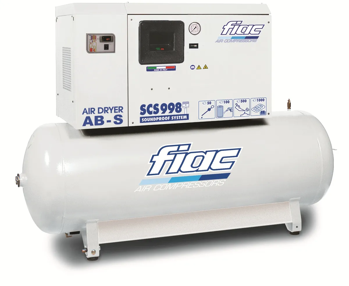 Fiac Flüsterkompressor SCS 500L - AB998 10 PS 500 Liter, mit Kältetrockner