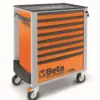 Beta C2400S 8 Schubladen XL Werkzeugwagen mit 398 Werkzeugen Easy Foam Inlay Orange