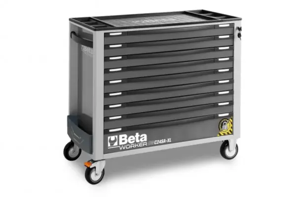 Beta Werkzeugwagen mit 9 Schubladen, 716-teilig, 2400S XLO9/E-XXL, Grau
