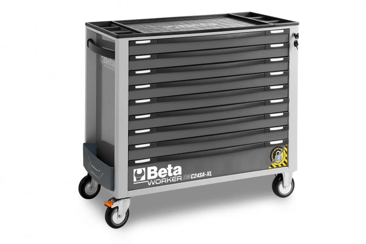 Beta Werkzeugwagen mit 9 Schubladen, 716-teilig, 2400S XLO9/E-XXL, Grau