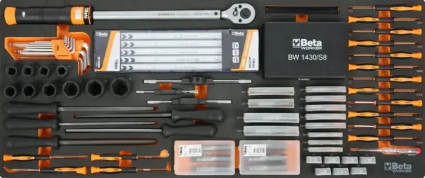 Beta Werkstattwagen 8 Schubladen, 1061-teilig, BW 2400 RSC24AXXL-O, orange – Bild 7