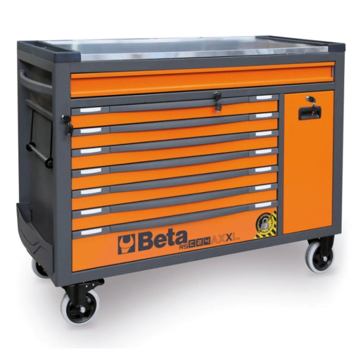 Beta Werkstattwagen 8 Schubladen, 1061-teilig, BW 2400 RSC24AXXL-O, orange
