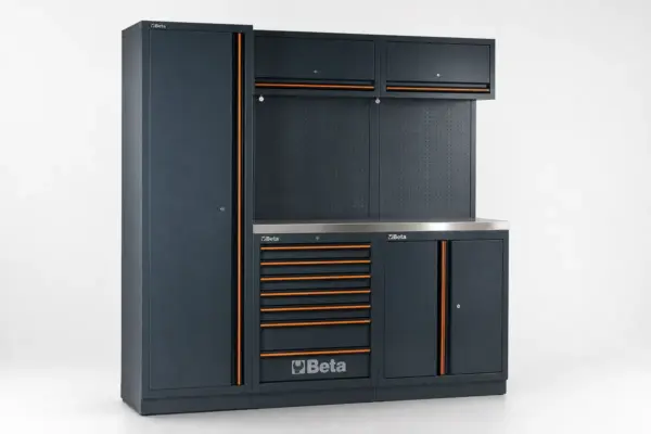 Beta Werkstatteinrichtung, Edelstahl-Arbeitsplatte, 196-teilig, C45PRO 2.0 B7X/196UT – Bild 2
