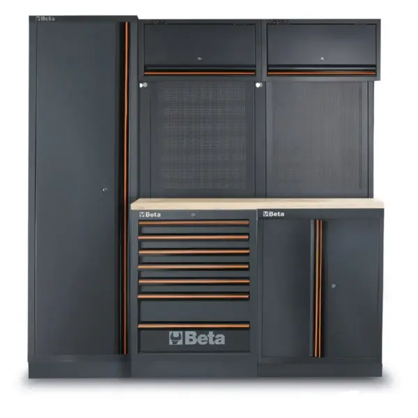 Beta Werkstatteinrichtung, Multiplex-Arbeitsplatte, 196-teilig, C45PRO 2.0 B7W/196UT
