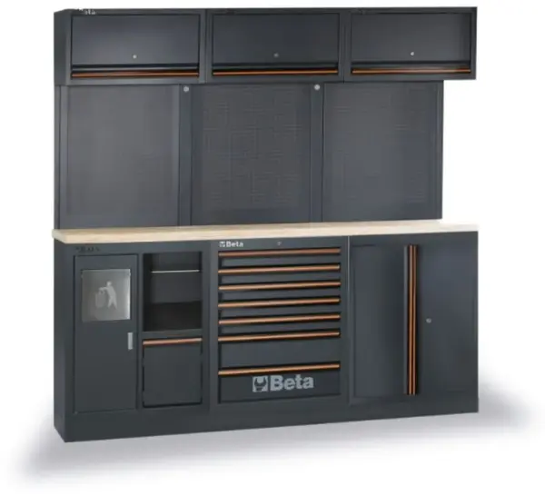 Beta Werkstatteinrichtung, Multiplex-Arbeitsplatte, 157-teilig, C45PRO 2.0 AW/157UT