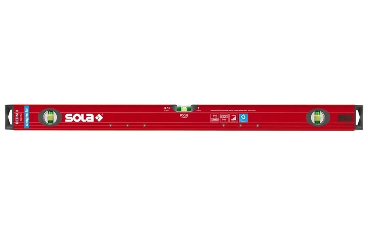 Sola Aluminium-Magnet-Wasserwaage REDM3/60