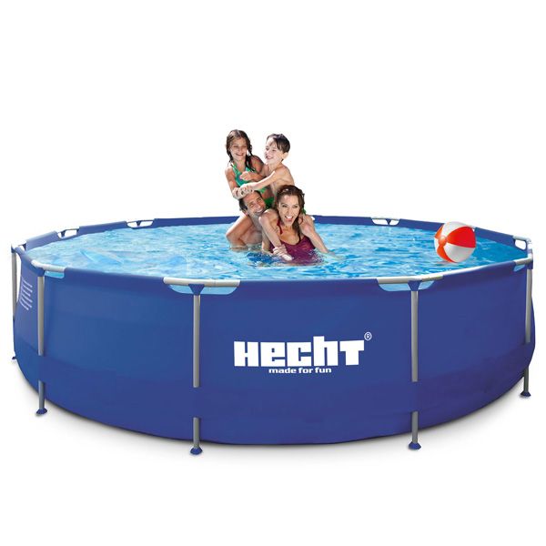 Stahlrahmen-Pool rund HECHT 3476 BLUESEA
