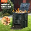 VEVOR Schnellkomposter 300L Gartenkomposter 60,7x60,5x82,5cm Thermokomposter PP-Kunststoff Kompostierer korrosionsbeständig hitzebeständig Kompostbehälter Kompostierung für Reduzierung des Hausmülls – Bild 2