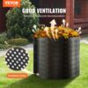 VEVOR Schnellkomposter 1000L Gartenkomposter 90x100cm Thermokomposter HDPE-Kunststoff Kompostierer korrosionsbeständig hitzebeständig Kompostbehälter Kompostierung für Reduzierung des Hausmülls – Bild 2