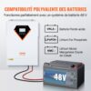VEVOR 2 in 1 Hybrid-Solar-Wechselrichter 5500W Solar Inverter 11000VA Reiner Sinus MPPT LCD-Display 3 Lademodi (Solarladung, Netzladung, Hybridladung) & 4 Ausgangsmodi (UTL, SOL, SBU, SUB) – Bild 4