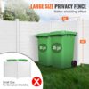 VEVOR 4xPaneele Gartenzaun 122x122cm Sichtschutzzaun PVC und verzinktes Blech-Erdspieß Windschutzzaun Metallpfähle bis 50cm Lamellenzaun Steckzaun Sichtschutz ideal für Pool-Ausrüstung Klimaanlagen – Bild 4
