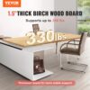VEVOR Holztischplatte, 1200 x 750 x 38 mm, 150 kg Tragfähigkeit, universeller, einteiliger Ahornholz-Schreibtisch für höhenverstellbares elektrisches Stehpultgestell, Arbeitsplatte für das Heimbüro – Bild 2