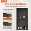 VEVOR Wandnische 10x33,02x63,5cm Duschnische Edelstahl Nische Doppellagig 100 % Wasserdicht Nischeneinbau 0-40°C Betriebstemperatur 92°-Inneneckdesign Ideal für Badezimmer Schlafzimmer Arbeitszimmer – Bild 2