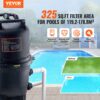 VEVOR Kartuschen-Poolfilter, 30 m² Filterfläche, Einbau-Poolfilter, oberirdisches Schwimmbad-Filtrationsfiltersystem mit Upgrade-Filter und auslaufsicher, für Whirlpools, Spa, aufblasbare Pools – Bild 2