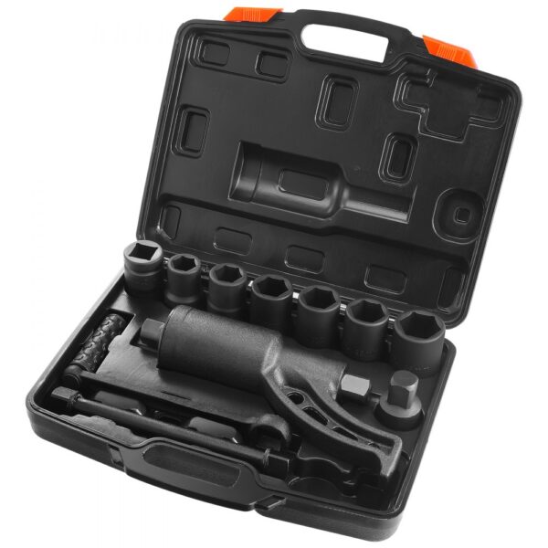 VEVOR Drehmomentvervielfältiger 4800 Nm, Drehmoment Verstärker 1:58, Drehmomentverstärker 25,4 x 25,4 mm, Drehmomentverstärker Radschlüssel Set 21# Quadratisch 24/27/30/32/33/38 mm Kraftschrauber