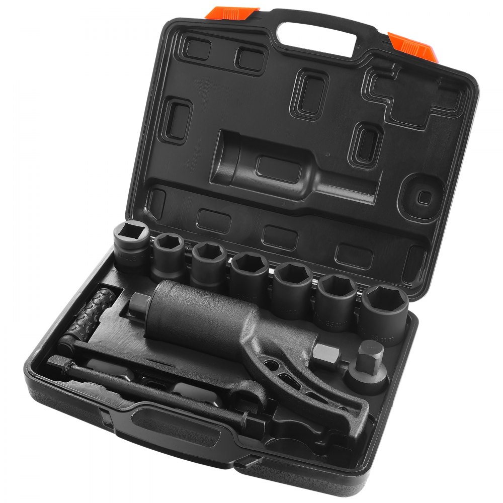 VEVOR Drehmomentvervielfältiger 4800 Nm, Drehmoment Verstärker 1:58, Drehmomentverstärker 25,4 x 25,4 mm, Drehmomentverstärker Radschlüssel Set 21# Quadratisch 24/27/30/32/33/38 mm Kraftschrauber