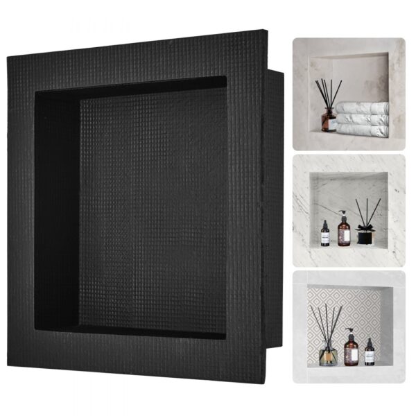 VEVOR Wandnische 10x40,64x40,64cm Duschnische Nische Befliesbar Einschichtig Wasserdicht Nischeneinbau Rückwandmaterial (XPS, Holz, Zement) Geeignet für Badezimmer Schlafzimmer Arbeitszimmer