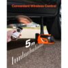VEVOR elektrischer Wagenheber verstellbarer tragbarer Scherenwagenheber mit hoher Tragkraft (5 t), Reifenwechselersatz mit LED-Licht & Fernbedienung, Wagenheber-Set für Limousine SUV Lkw Orange – Bild 5