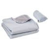 VEVOR Campingdecke 2x1,5m, Reisedecke, Fleecedecke, Stadiondecke, wasser- und winddicht, Polyester-Fleece, flammhemmend, ideal für draußen, Picknicks, Wandern, Sportveranstaltungen, Reisen, Hellgrau