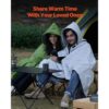 VEVOR Campingdecke 2x1,5m, Reisedecke, Fleecedecke, Stadiondecke, wasser- und winddicht, Polyester-Fleece, flammhemmend, ideal für draußen, Picknicks, Wandern, Sportveranstaltungen, Reisen, Hellgrau – Bild 5