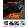 VEVOR Elektrischer Wagenheber 15 t verstellbarer elektrischer Scherenwagenheber mit hoher Tragkraft, 12-V-Reifenwechselersatz mit Dual-Power & LED-Licht, Wagenheber-Set für Limousine SUV Lkw – Bild 2 VEVOR Elektrischer Wagenheber 15 t verstellbarer elektrischer Scherenwagenheber mit hoher Tragkraft, 12-V-Reifenwechselersatz mit Dual-Power & LED-Licht, Wagenheber-Set für Limousine SUV Lkw – Bild 2