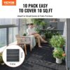 VEVOR Terrassenfliesen, 10er-Set, Balkonfliesen 30 x 30 cm, Klickfliesen, wasserdichter Kunststoff-Bodenbelag für den Außenbereich, Terrassenbodenbelag für Veranda, Pool, Balkon, Hinterhof, Dunkelgrau – Bild 2 VEVOR Terrassenfliesen, 10er-Set, Balkonfliesen 30 x 30 cm, Klickfliesen, wasserdichter Kunststoff-Bodenbelag für den Außenbereich, Terrassenbodenbelag für Veranda, Pool, Balkon, Hinterhof, Dunkelgrau – Bild 2