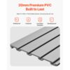 VEVOR Werkzeugwand 1230x1235x20mm, PVC-Garagen-Lamellenwand, grauer Wand-Organizer 136 kg pro Platte, Lamellenwandpaneel mit Kupplungsstruktur & DIY-Zuschnitt, geeignet für Lagerung & Präsentation – Bild 3