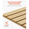 VEVOR Werkzeugwand 1220x1220x18mm, MDF-Garagen-Lamellenwand mit modularem Design, Wandhalter, 11,3 kg Lamellenwandpaneel mit Kupplungsstruktur & DIY-Zuschnitt, geeignet für Lagerung & Präsentation – Bild 3