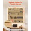 VEVOR Werkzeugwand 1220x1220x18mm, MDF-Garagen-Lamellenwand mit modularem Design, Wandhalter, 11,3 kg Lamellenwandpaneel mit Kupplungsstruktur & DIY-Zuschnitt, geeignet für Lagerung & Präsentation – Bild 4