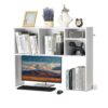 VEVOR Schreibtisch Bücherregal 1-stufiger Organizer (94 x 24 x 73 cm) Tischregale Schreibtisch Organizer Ausstellungsregal aus Spanplatten mit rutschfesten Füßen, für Büro Wohnheim, Weiß