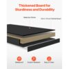 VEVOR Schreibtisch Bücherregal 1-stufiger Organizer (94 x 24 x 73 cm) Tischregale Schreibtisch Organizer Ausstellungsregal aus Spanplatten mit rutschfesten Füßen, für Büro Wohnheim, Schwarz – Bild 4