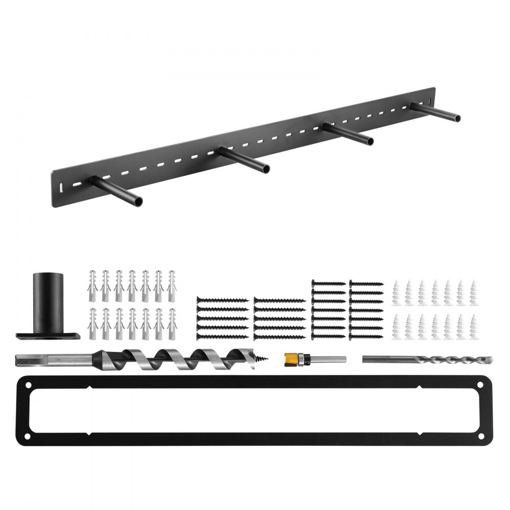 VEVOR Regalhalterung, 1 Stk., Tragkraft 104 kg, Schwerlast Regalhalter 1168,4x157,4x76,2 mm, Regalträger für versteckte Regale, unsichtbare Halterung für schwebende Regale zur Wandmontage